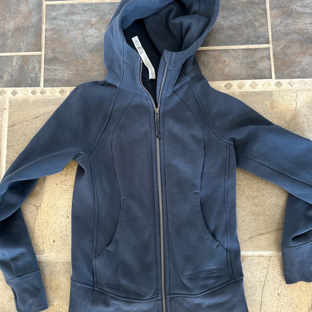 Lululemon Blue Full Zip Hoodie Size 4 🥰